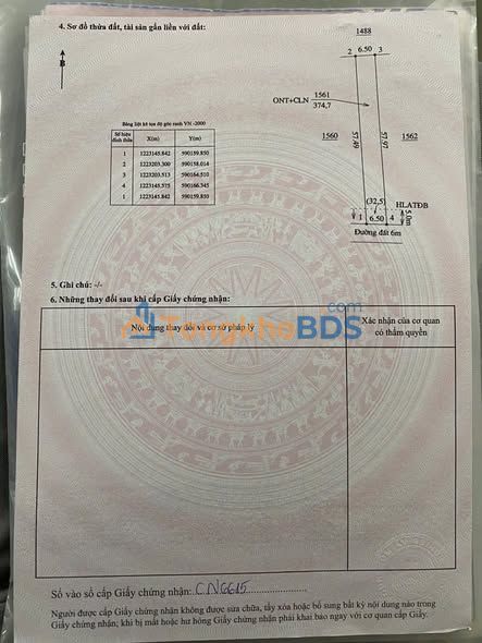 Bán Đất Vườn Phú An Bến Cát 377m² - Sổ Hồng Sẵn Sàng