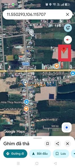 Bán đất 150m² full thổ cư H.Tân Biên, Tây Ninh - Giá 230 triệu sổ đỏ