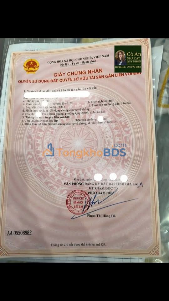 Nhà Phố Kinh Doanh Mặt Tiền Phan Đình Phùng Quy Nhơn 62m² - Nở Hậu Đón Tài