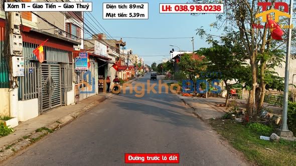 Đất nền Giao Tiến 89m² mặt đường nhựa - Sổ đỏ chính chủ