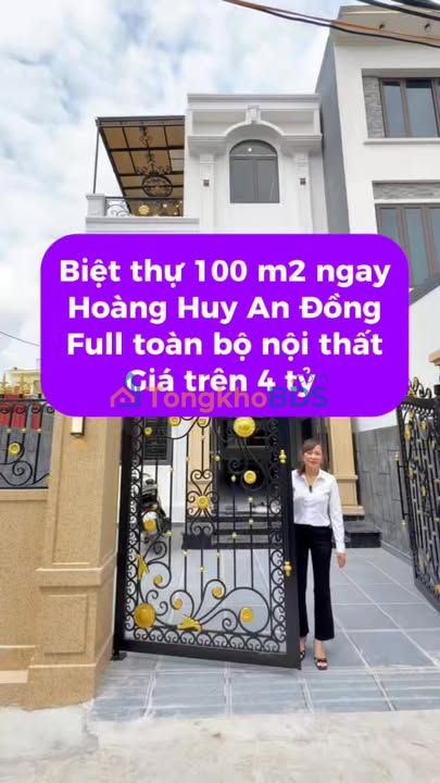 Townhouse Hoang Huy An Dong 100m2 thoa thuan - O to vao nha