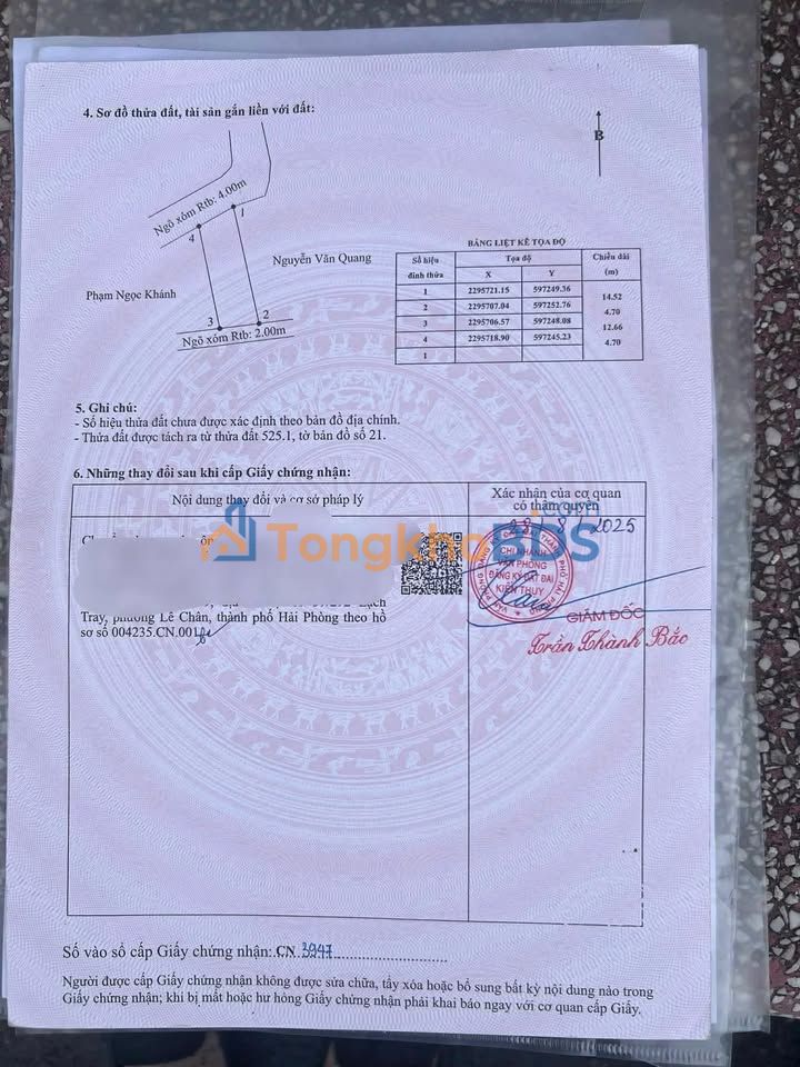 Đất nền Minh Tân (Kiến Thụy) 72m² - Sổ đỏ chính chủ, ô tô vào đất