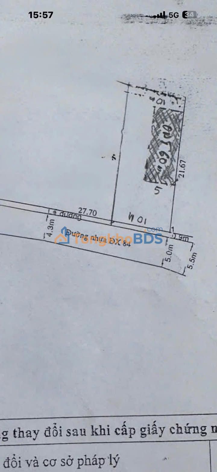 Đất Mặt Tiền DX84 Thủ Dầu Một - 126m² - Sổ Đỏ Rõ Ràng