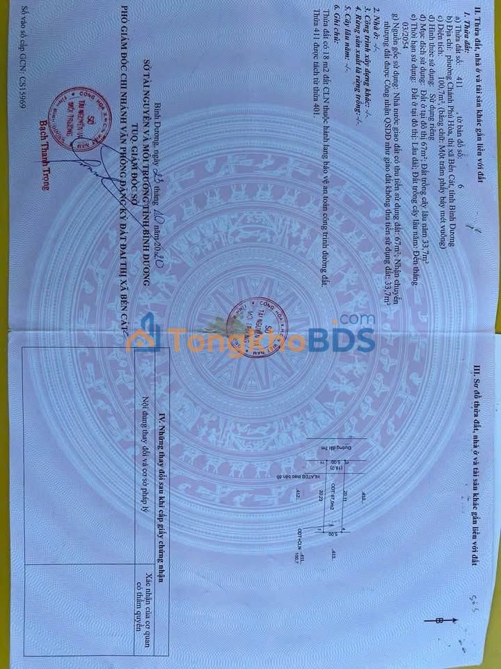 Đất Thuận An 100m² giá 1.3 tỷ - Sổ đỏ chính chủ