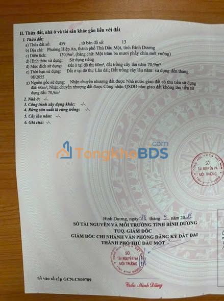 Đất nền Thủ Dầu Một 135m² 1.7 tỷ - Sổ đỏ chính chủ