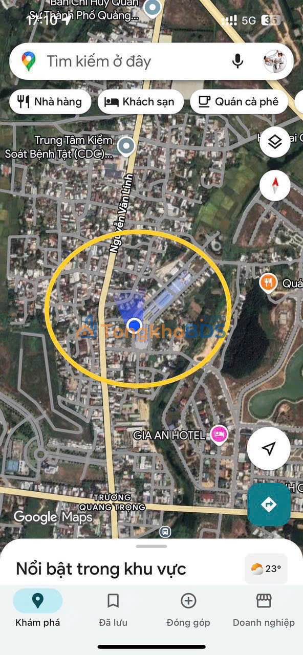 Đất Vàng Quảng Ngãi 456m² - Mặt Tiền Nguyễn Văn Linh, Phường Trương Quang Trọng