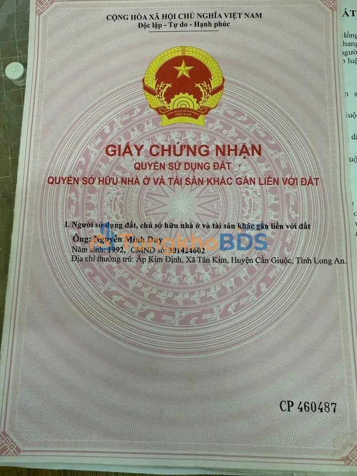 Đất Thổ Cư Cần Đước 115m² - Sổ Hồng Sẵn Sàng