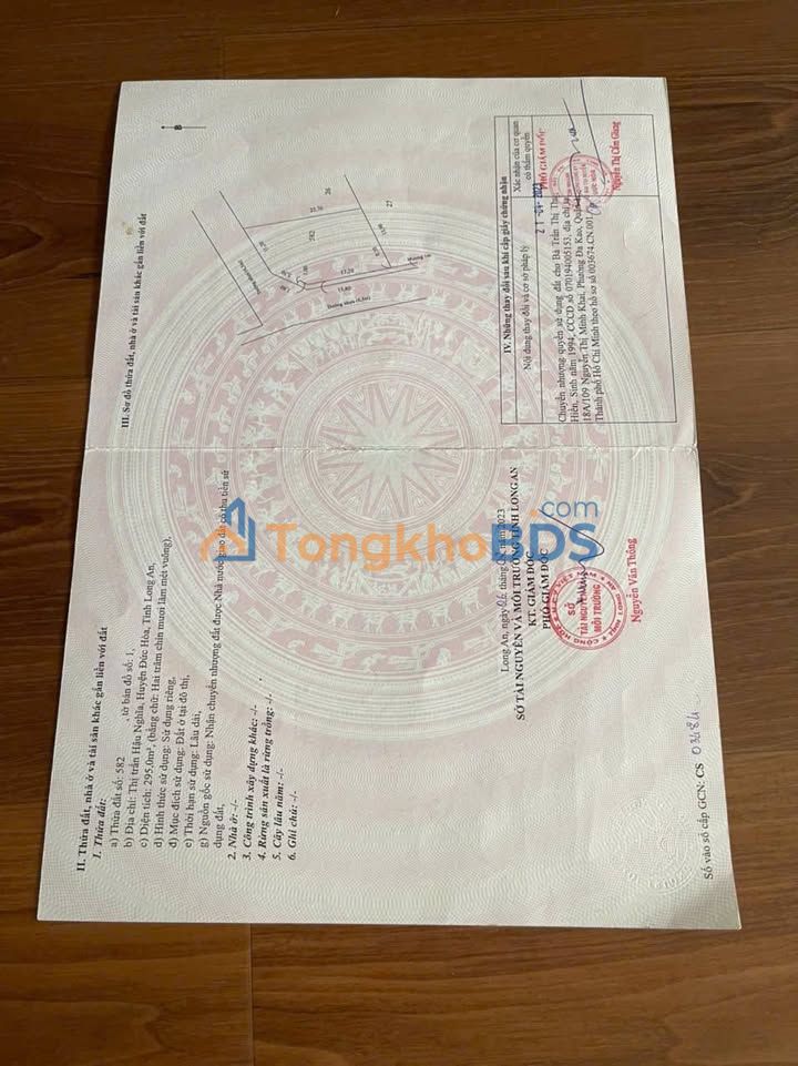 Đất Nền 295m² Mặt Tiền Nhựa Sò Đo, Đức Hòa - Sổ Hồng Thổ Cư Sẵn Sàng