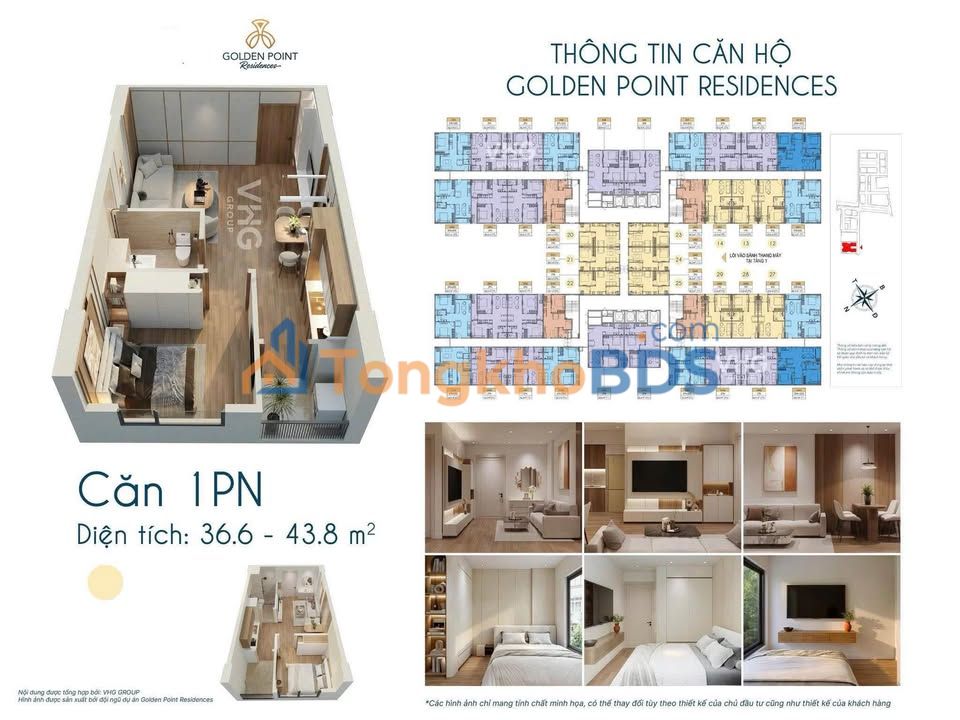 Căn hộ Golden Point Tứ Kỳ 72m² - Bàn giao ngay