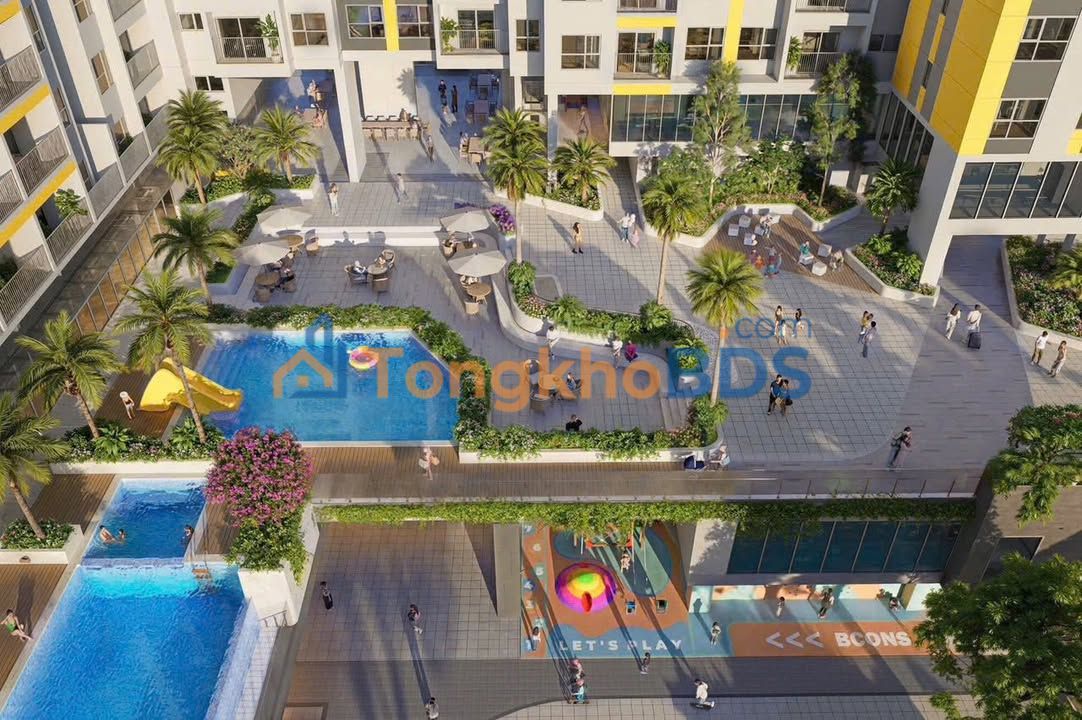 Căn hộ Bcons Sky Dĩ An 72.5m² - 3PN View Hồ Bơi Giá 3.9 Tỷ