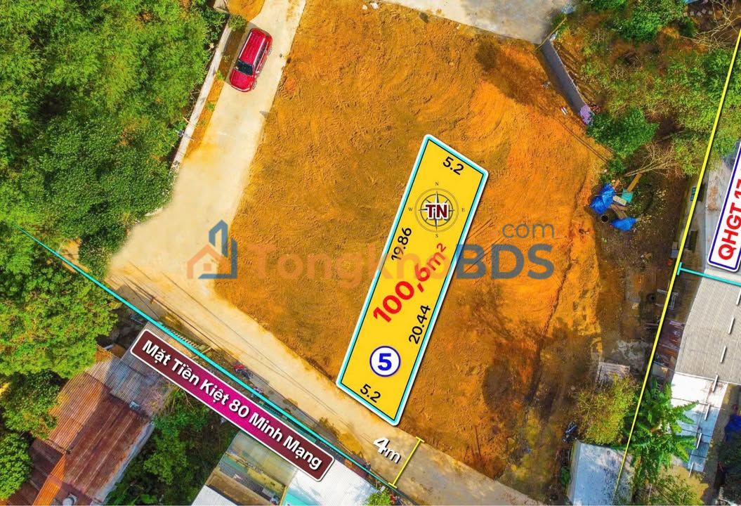 Đất Kiệt 80 Minh Mạng Huế 100m² 2,1 tỷ - Sổ đỏ chính chủ