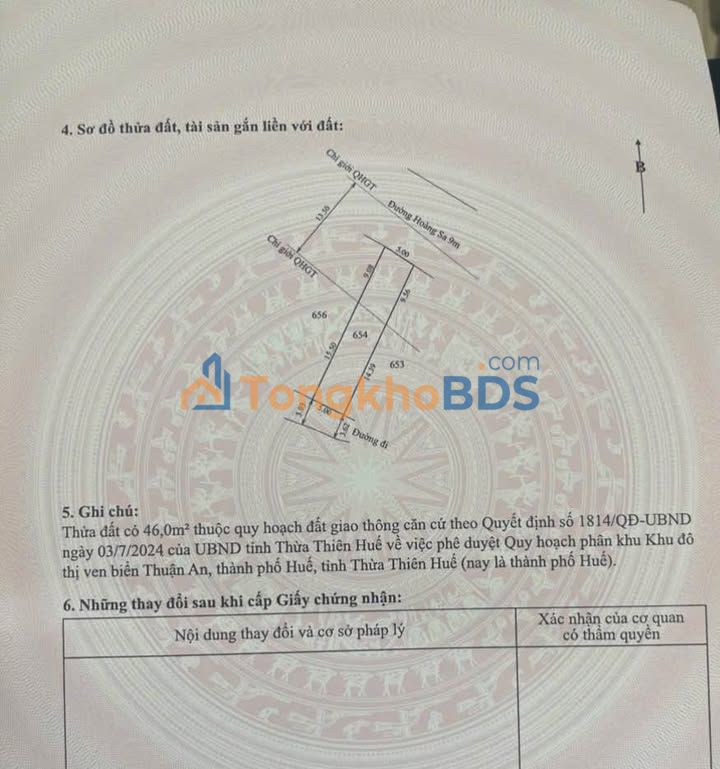 Đất nền Mặt tiền Hoàng Sa, Phú Vang - 120m² - Đầu tư sinh lời