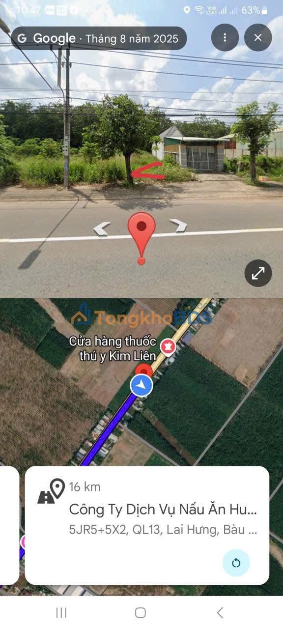 Bán đất Mặt tiền QL13, Thủ Dầu Một - 195m², Thổ cư, Giá 1.8 tỷ