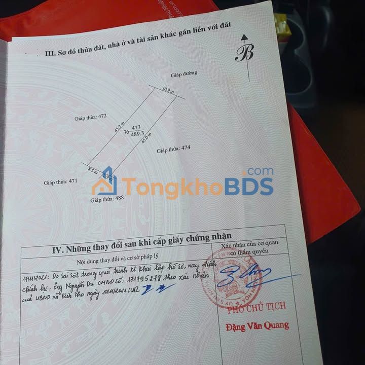 Đất Mặt Tiền 11m Quảng Xương, Thanh Hóa - 489m² Giá 1.6 Tỷ