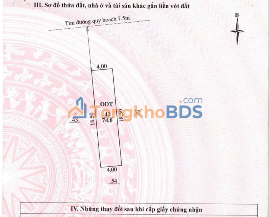 Đất nền Trần Văn Ơn, TP Thanh Hoá 74m² - Sổ đỏ sẵn, giá tốt