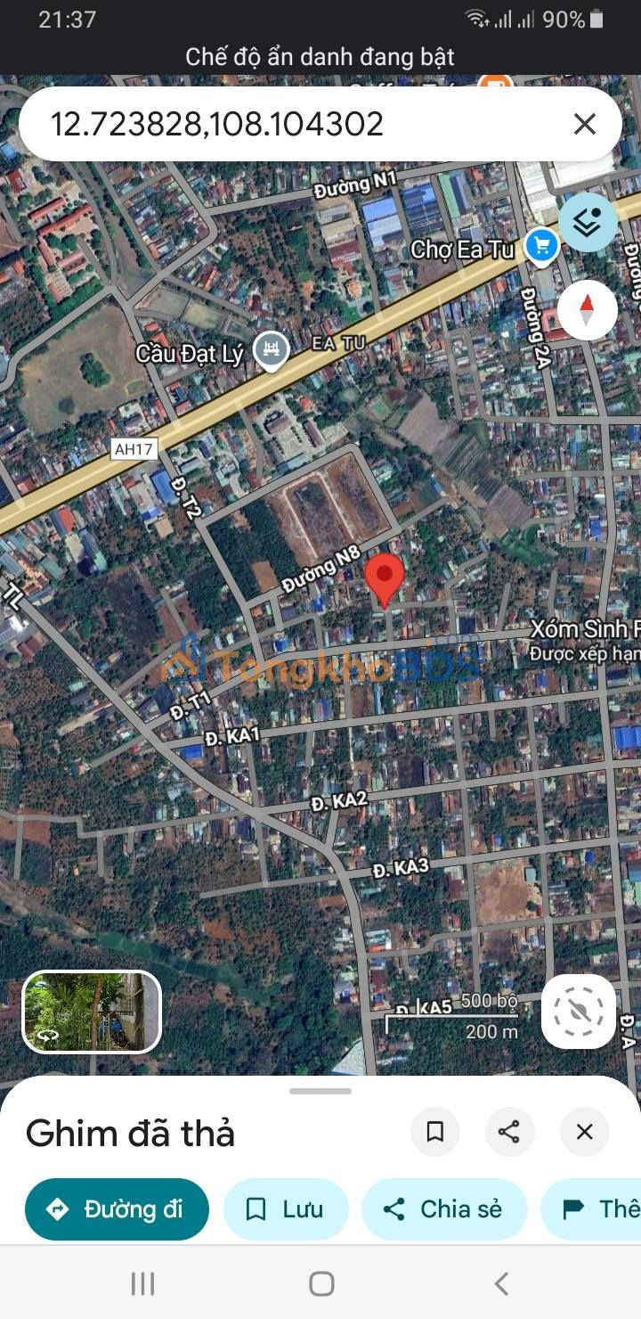 Đất nền 260m² Phường Tân An, Buôn Ma Thuột - Sổ đỏ thổ cư, tách 2 lô