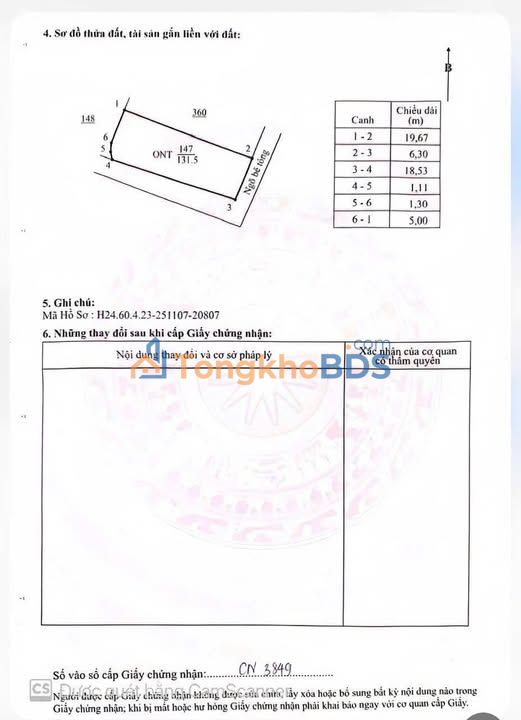 Đất 2 Mặt Tiền Ngũ Phúc, Kim Thành 131.3m² - Hơn 1 Tỷ