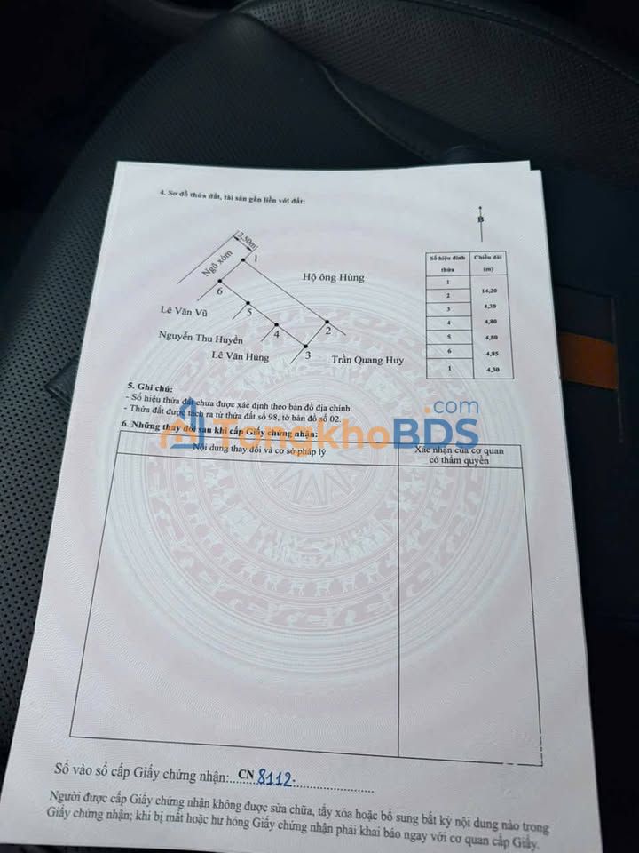 Đất Nền Cẩm Hoàn Kiến Thụy 61.8m² - Lô F0 Cuối Cùng - Sổ Hồng Sẵn