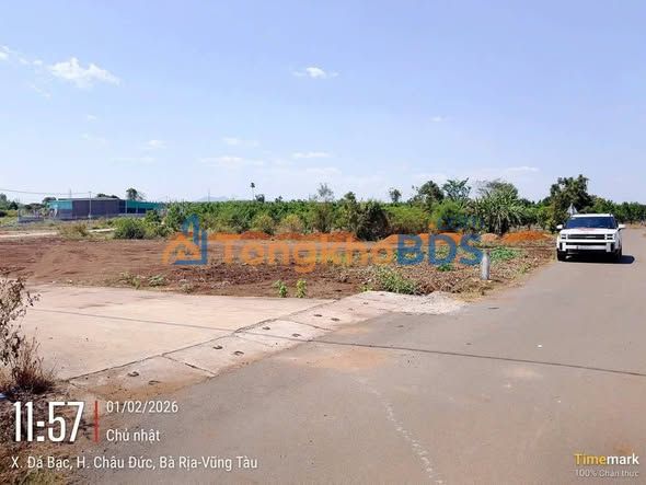 Đất Nền Mặt Tiền 125m² - Xã Đá Bạc, Châu Đức (Chỉ 490 Triệu)