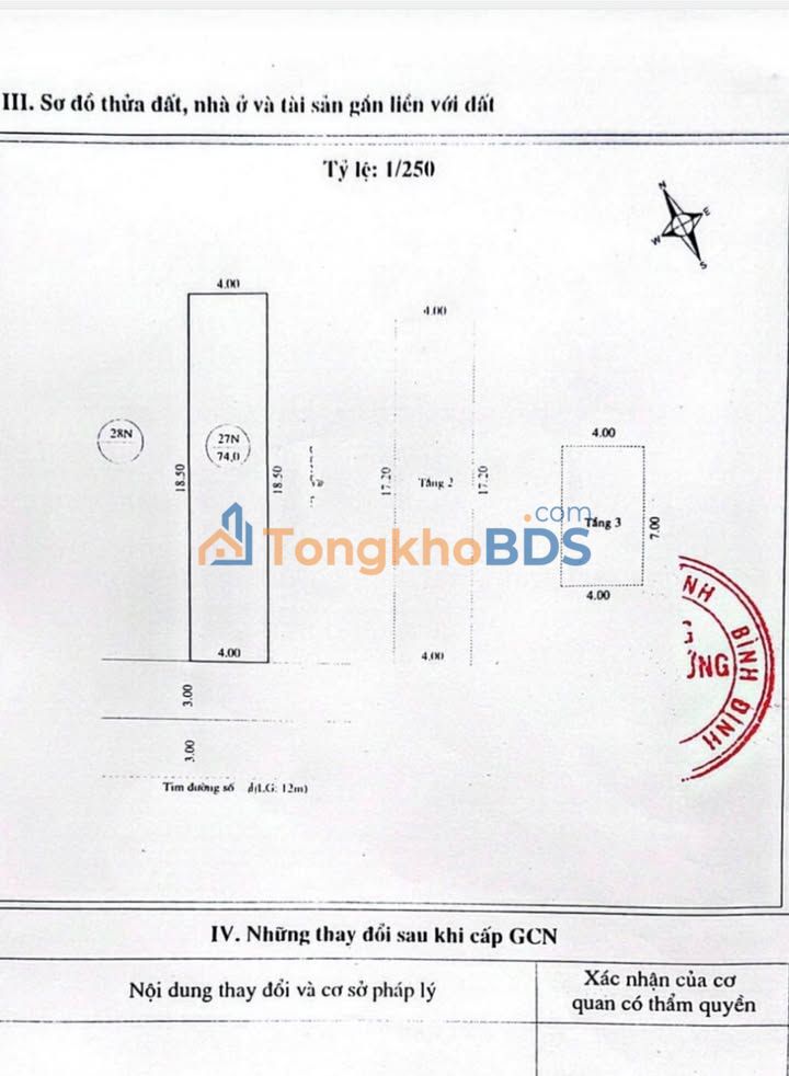 Nhà mặt tiền Khu Cầu Quy Nhơn 74m2 4,7 tỷ - Mặt tiền kinh doanh