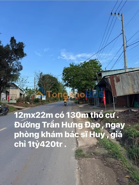 Đất Nền Trần Hưng Đạo, Sa Thầy 264m² - Giá 1.42 Tỷ, Kinh Doanh Đắc Lợi