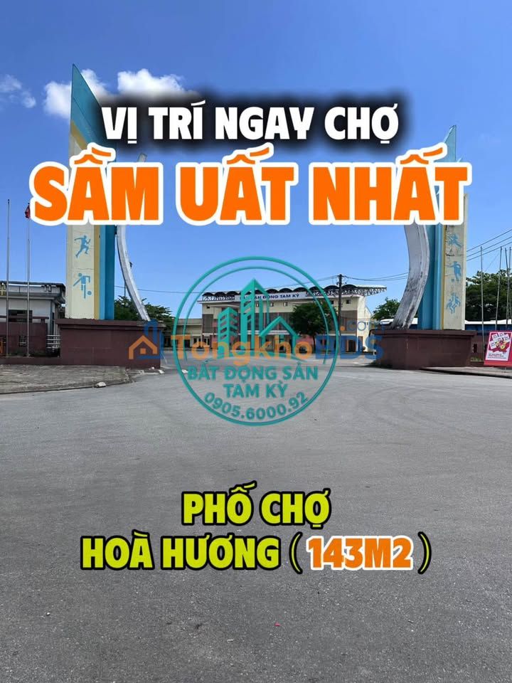 Đất nền Hội An 143m² - Mặt tiền đường 29m, sát chợ - Giá 4 tỷ