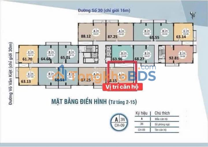 Căn hộ HUD Phước Long 88m² 3.9 tỷ - View đẹp