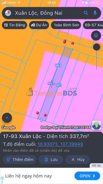 Đất nền Xuân Lộc 342m² 2.9 tỷ - Pháp lý rõ ràng