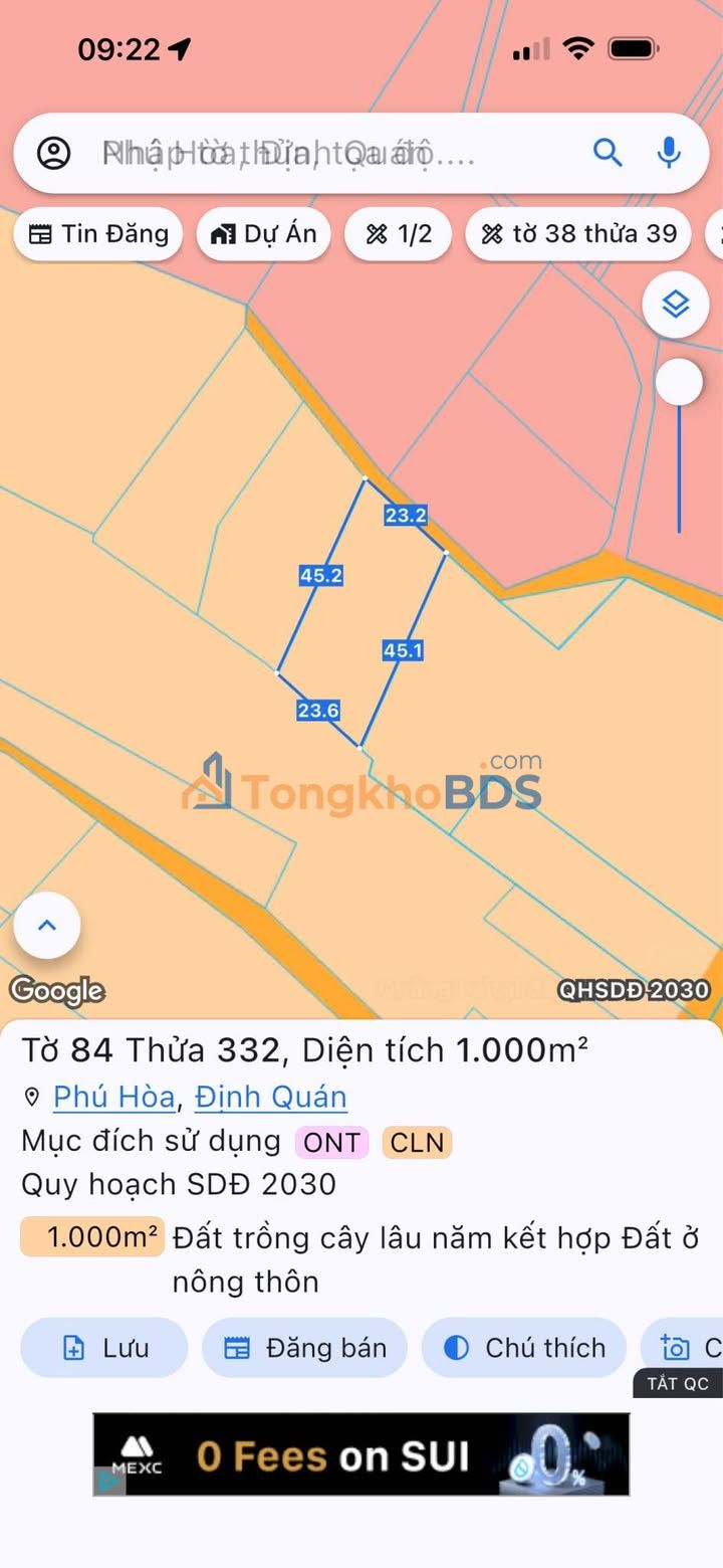 Đất Vườn Nghỉ Dưỡng 100m² Sổ Hồng Sẵn Sàng - Giá 750 Triệu Tại Định Quán