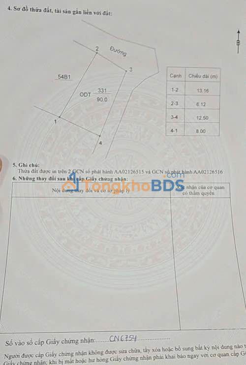 Đất Liên Bảo Vĩnh Phúc 90m² - Lô Góc Full Thổ Cư, Giá Tốt