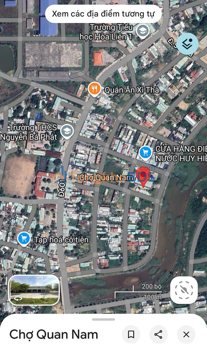 Đất biệt thự Hòa Liên 268m² - Sổ đỏ chính chủ, gần chợ Quan Nam