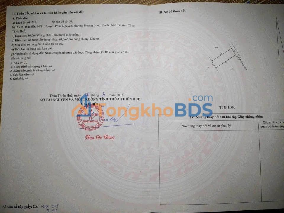 Đất nền Huế Kim Long 80m² 1.5 tỷ - Sổ đỏ chính chủ