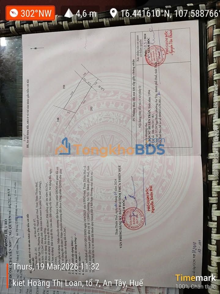 Đất nền 127m² kiệt ô tô An Tây, Huế - Giá 1 tỷ, đầu tư sinh lời