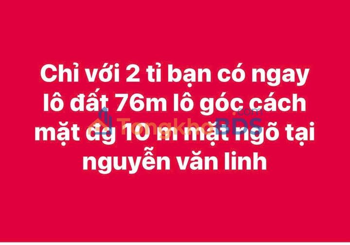 Đất Lô Góc 77m² Nguyễn Văn Linh, Hải Phòng - Sổ Đỏ Rõ Ràng