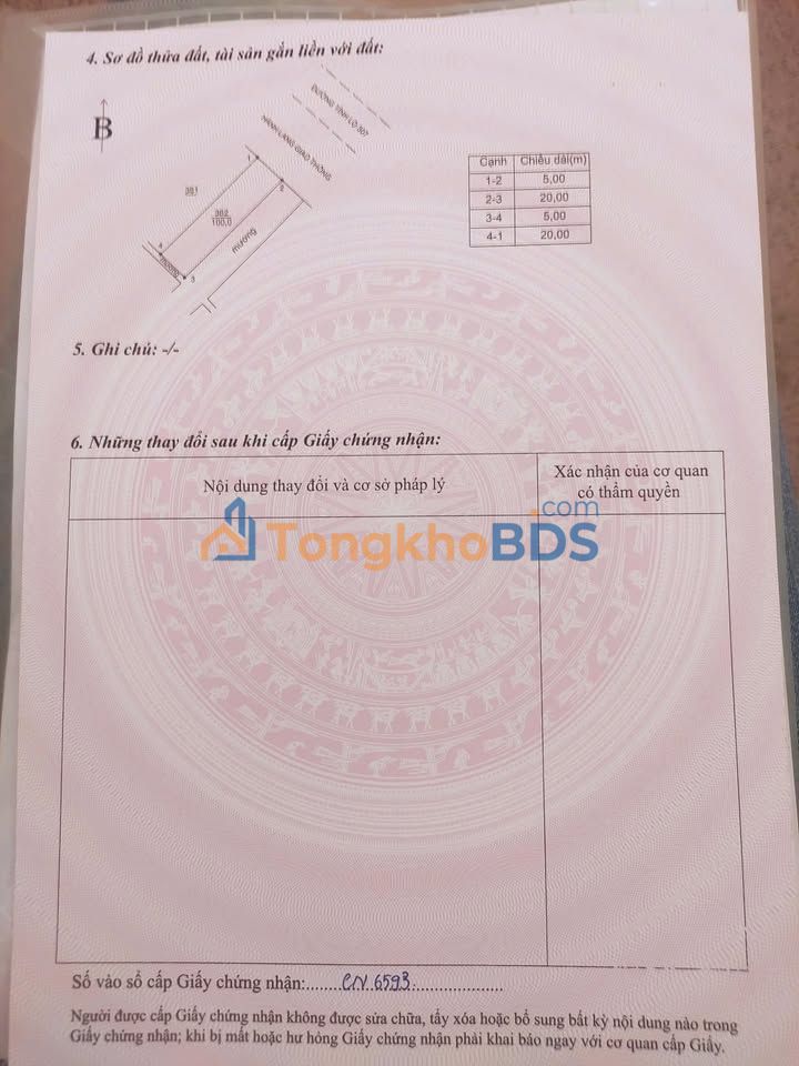 Đất Lập Thạch Vĩnh Phúc 100m² - Full Thổ Cư, 2 Mặt Tiền, Giá Tốt