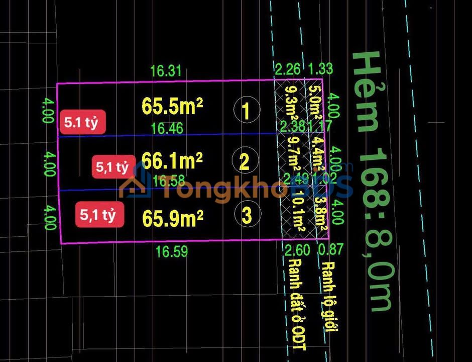 Bán Đất 76m² Mặt Tiền Hẻm 5m Chiến Lược, Bình Tân - Giá 5.1 Tỷ