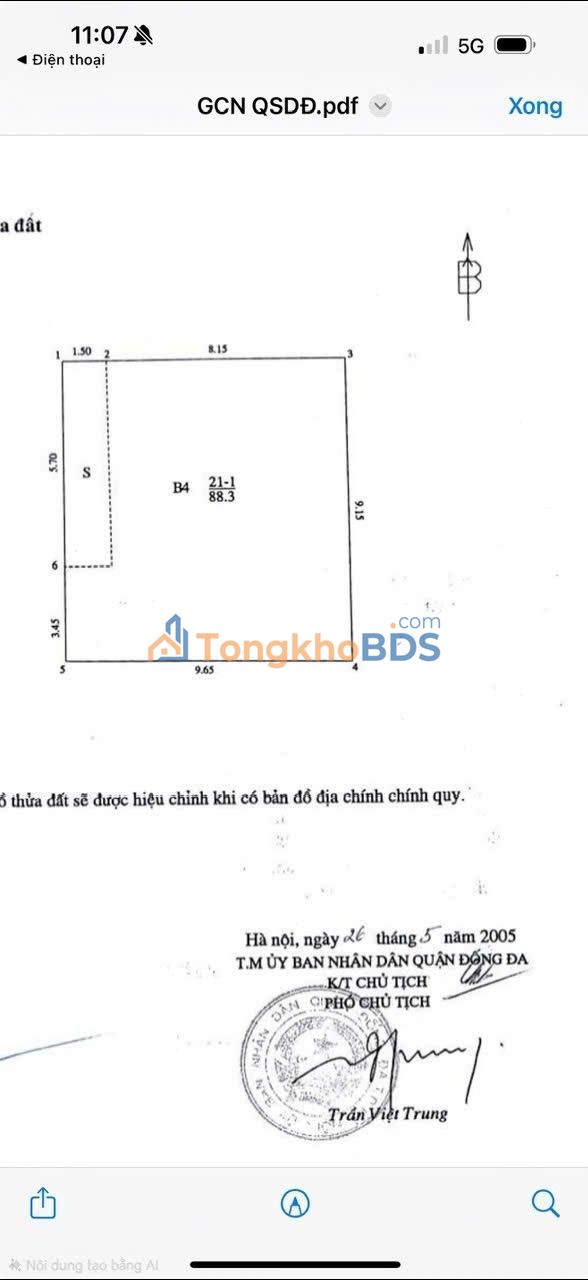 Nhà Phân Lô Trần Quang Diệu, Đống Đa 88m² - 2 Ô Tô Tránh, Gần Hồ Hoàng Cầu
