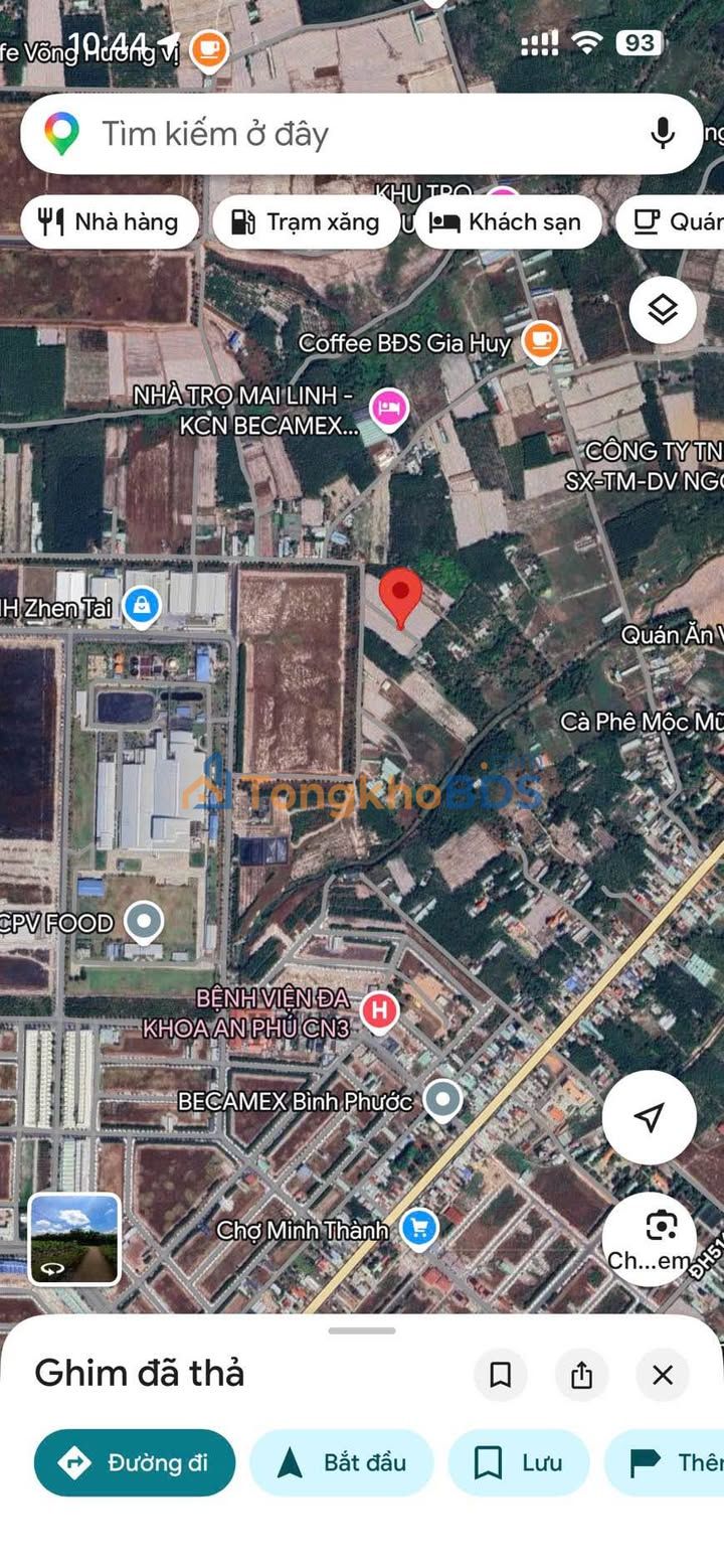 Đất Nền 225m² KCN Becamex - Sổ Đỏ ODT, Giá 5xx Triệu