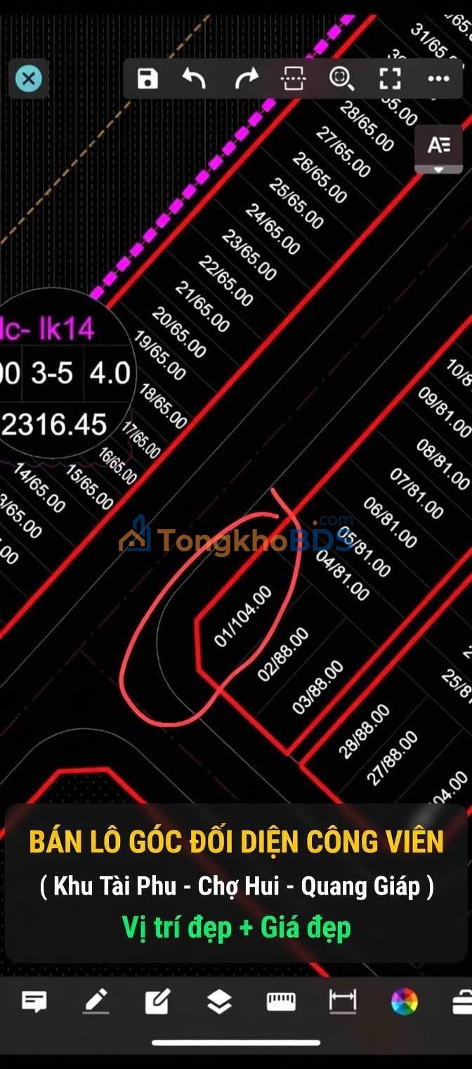 Đất nền Phú Quý Golden Land 104m² - Sổ đỏ chính chủ