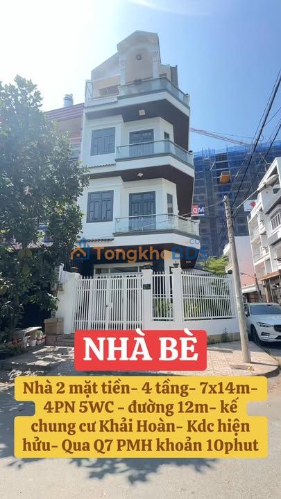 Nhà Góc 2 Mặt Tiền Lê Văn Lương, Nhà Bè - 95.2m², 4 Tầng, Sẵn Sàng Ở Ngay