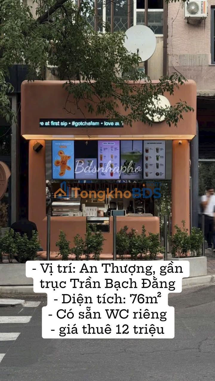 Mặt bằng kinh doanh 76m² An Thượng, Đà Nẵng - Giá 12 triệu/tháng
