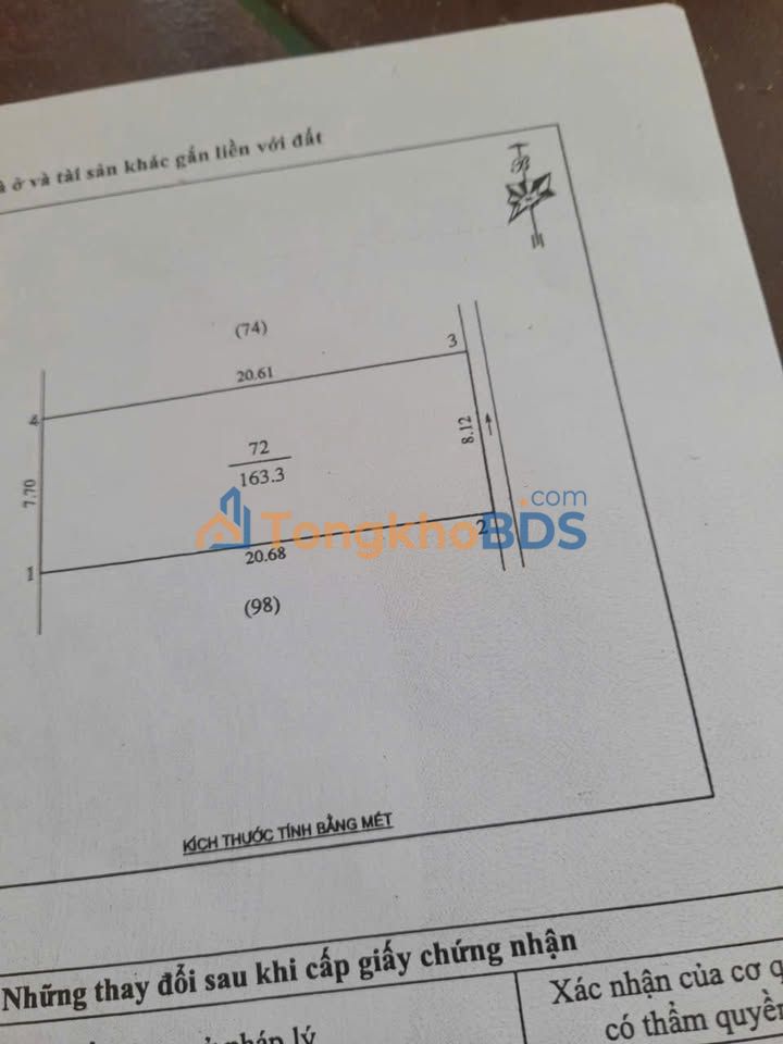 Bán nhà 163m² khối 15 Trường Thi, Vinh - Vị trí trung tâm, giá tốt