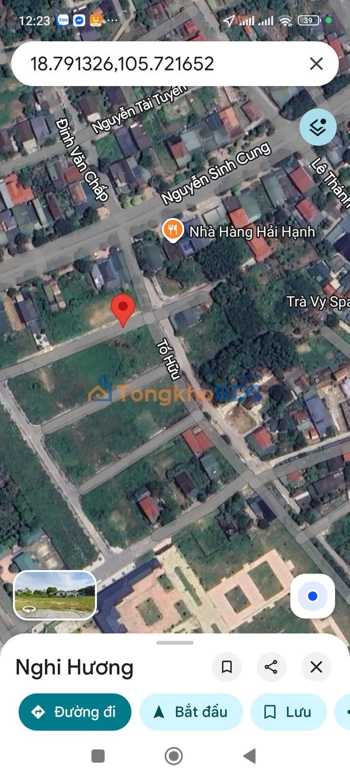 Đất đấu giá Nghi Hương 200m² - Mặt tiền Tố Hữu, Vinh - Sổ đỏ sẵn sàng