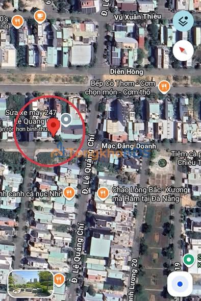 Đất Hòa Xuân Mạc Đăng Doanh 100m² 6.65 tỷ - Đường ô tô