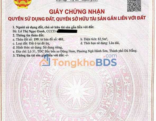 Đất Nền Phạm Khiêm Ích Ngũ Hành Sơn 82.5m² - Đối Diện Công Viên, Gần Biển