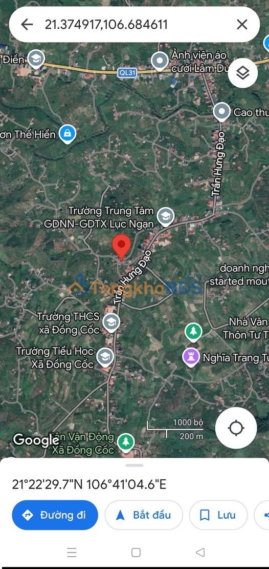 Đất nền Đồng Cốc Lục Ngạn 118m² 400 triệu - Sổ đỏ chính chủ