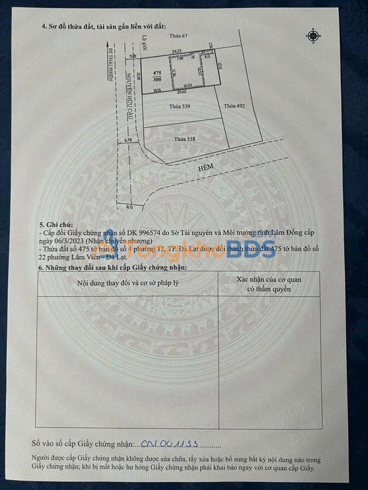 Nhà Mặt Tiền Nguyễn Hữu Cầu, Đà Lạt - 315m² Kinh Doanh, Giá 10.8 Tỷ