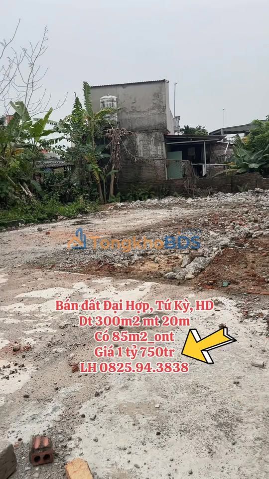 Đất nền Tân Kỳ Hải Phòng 300m² 1,75 tỷ - Sổ đỏ chính chủ