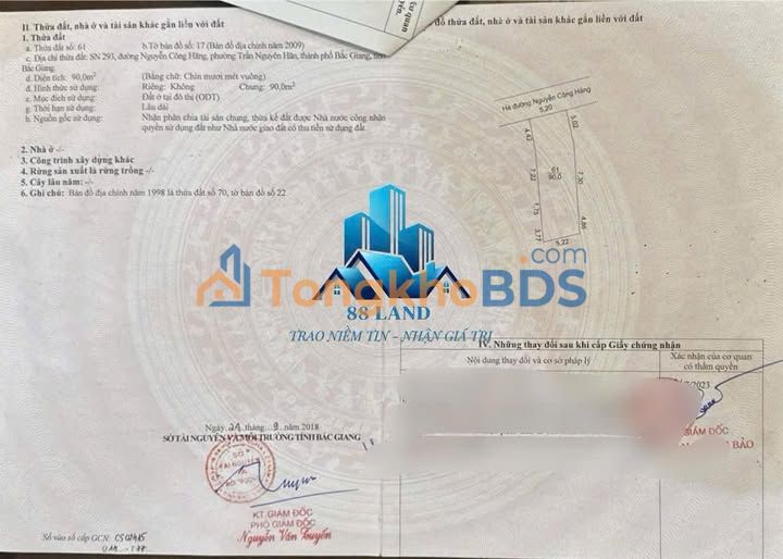 Nhà 90m² Trung tâm TP Bắc Giang - 3PN, 2 Tầng, Giá Tốt