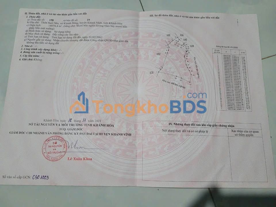 Bán Gấp Farm Nghỉ Dưỡng 14.000m² Suối Sâu, Khánh Vĩnh - Sổ Hồng